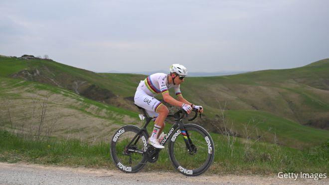 Tadej Pogacar Solos 80 Kilometers To Win Strade Bianche 2026