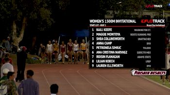 Women's 1500m Invitational, Heat 2