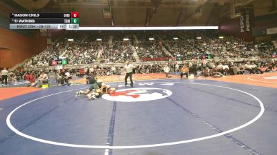 2A-132 lbs Quarterfinal - Mason Child, Cokeville vs TJ Watkins, Tongue River