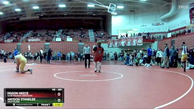 285 lbs Champ. Round 2 - Mason Neece, Club Madison Wrestling vs Haydon Standlee, Unattached