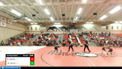 105 lbs 1st Place Match - Bj Uluiva, Federal Way Spartans Wrestling vs Nash Zender, Piranha Wrestling Club