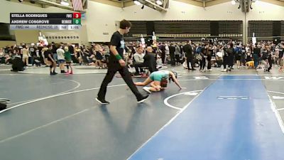 111 lbs Rr Rnd 7 - Stella Rodrigues, Falcons Wrestling Club - ESC vs Andrew Cosgrove, RedNose Wrestling School - ESC