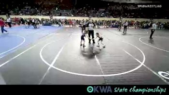 50 lbs Semifinal - Haven Pohlsander, R.A.W. vs Kaiya Huff, Vinita Kids Wrestling