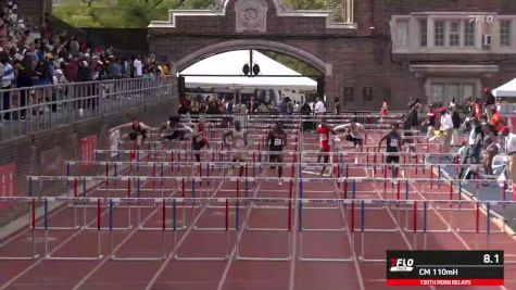 Watch College Men's 110m Hurdles Prelims (Event 354) Heat 2 At 2026 Penn Relays