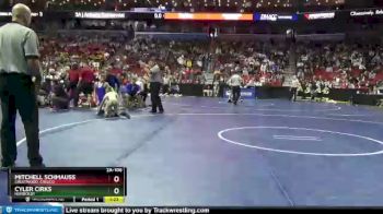 2 lbs Cons. Round 1 - Mitchell Schmauss, Crestwood, Cresco vs Cyler Cirks, Humboldt