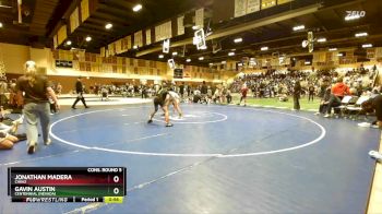 132 lbs Cons. Round 5 - Gavin Austin, Centennial (Nevada) vs Jonathan Madera, Chino
