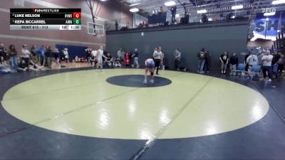 113 lbs Cons. Round 2 - Luke Nelson, Clearwater Valley Wrestling Club vs Kepa McCarrel, All In Wrestling Academy