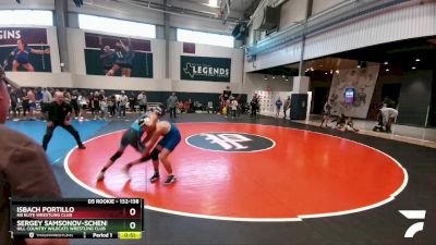 132-138 lbs Round 3 - Sergey Samsonov-Schenk, Hill Country Wildcats Wrestling Club vs Isbach Portillo, NB Elite Wrestling Club