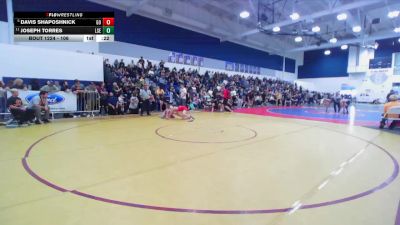 106 lbs Cons. Round 2 - Joseph Torres, La Serna vs Davis Shaposhnick, Great Oak