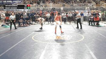 138 1A 5th Place Match - Skyler Barreto, Cardinal Gibbons vs Brady Jackson, Wakulla Hs