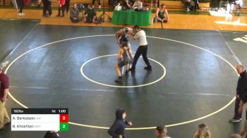 160 lbs Consolation - Alex Berkobein, Carver vs Ben Khokhlan, Norton