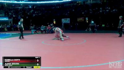 125 lbs Semifinal - Alexis Segura, Regis Jesuit vs Isabella Ciotti, Arvada