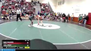113 lbs Cons. Round 4 - Iven Wold, Thunder Basin High School vs Sam Childers, Powell