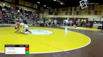 126 lbs 1st Place Match - Nathan Perryman, Temecula Valley vs Yoshiya Funakoshi, Calvary Chapel (Santa Ana)