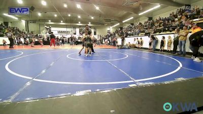 55 lbs Round Of 16 - Aksel Davis, Tahlequah Wrestling Club vs Jayden Perez, Salina Wrestling Club