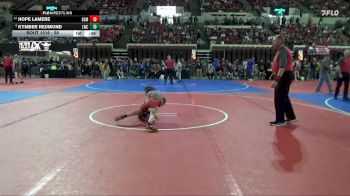 58 lbs Cons. Semi - Kymber Redmond, Livingston Wrestling Club vs Hope Lamere, Conrad Wrestling Club