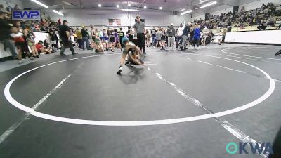 52 lbs Rr Rnd 2 - Hadley-Glen Smith, Coweta vs Johnny Weisinger, Wyandotte Youth Wrestling