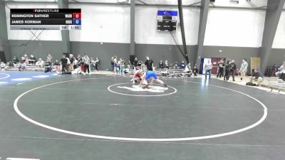Junior FK - 175 lbs Quarters - Remington Sather, Washington vs James Korman, Oregon