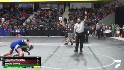 136 lbs Quarterfinal - Halle Pfannenstiel, Norton vs Brooke Downs, Derby