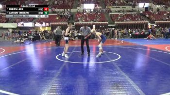 109 lbs Champ. Round 2 - Adrien Lara, Bison Wrestling vs Carson Tanberg, Minot High School
