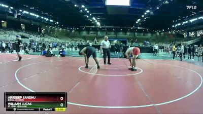 285 lbs Champ. Round 1 - Arsdeep Sandhu, Doral Academy vs William Lucas, St. John Neumann