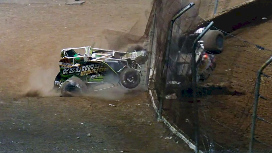 Double Flip Launches Sprint Car Through Fence In Las Vegas