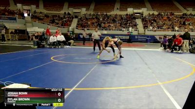 D1-144 lbs Quarterfinal - Josiah Bohn, Westpoint vs Dylan Brown, Marana