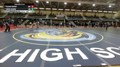 190 lbs Round Of 32 - Elijah Wood, Tiverton vs Mike Gagne, Aquidneck Island Wrestling