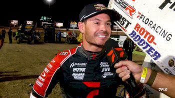 Kyle Larson Reacts After Beating Corey Day To The Line In Las Vegas High Limit Opener