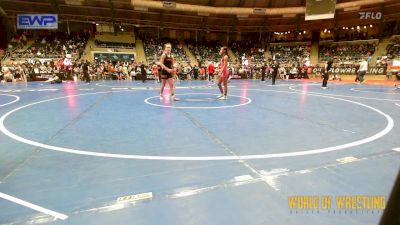 100 lbs Consi Of 8 #2 - Gjoa Rowe, Ubasa Wrestling Academy vs Adalee Burkhart, Coweta Tiger Wrestling