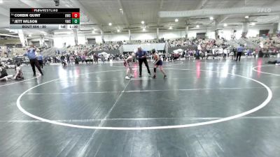 80 lbs Champ. Round 1 - Jett Wilson, Vikings Wrestling Club vs Corbin Quint, Blackman Wrestling Club