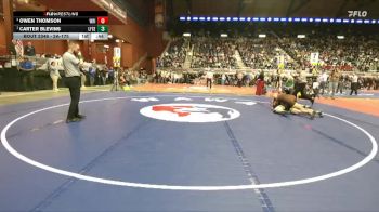 2A-175 lbs 5th Place Match - Owen Thomson, Wright vs Carter Blevins, Lingle-Ft. Laramie/Southeast