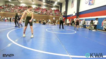 126 lbs Quarterfinal - Gabe Neils, Henryetta Knights Wrestling Club vs Bennett Mikles, Team Tulsa Wrestling Club