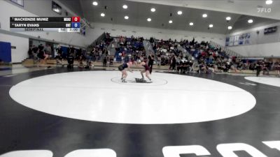 117 lbs Semifinal - Mackenzie Muniz, Mt. San Antonio College vs Taryn Evans, Unattached