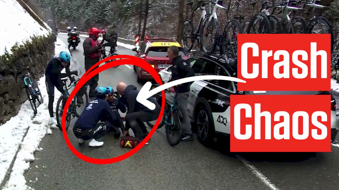 Jonas Vingegaard Nearly Avoids Crash In Paris-Nice