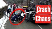 Jonas Vingegaard Nearly Avoids Crash In Paris-Nice 2026 Stage 7