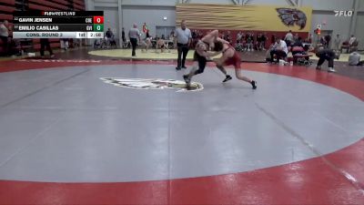 141 lbs Cons. Round 3 - Emilio Casillas, Grand View (Iowa) vs Gavin Jensen, Coe