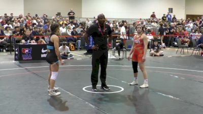 55 kg Rnd Of 16 - Josie Bartishofski, Victory School Of Wrestling vs Karissa Turnwall, Emmanuel Training Center