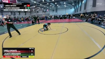 70 lbs Cons. Round 5 - Ariela Infante, All American Wrestling Club vs Jacinto Hernandez, Takedown-City Wrestling