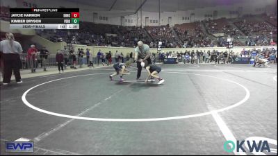 62 lbs Semifinal - Jaycie Harmon, Duncan Demon Wrestling vs Kimber Bryson, Perkins
