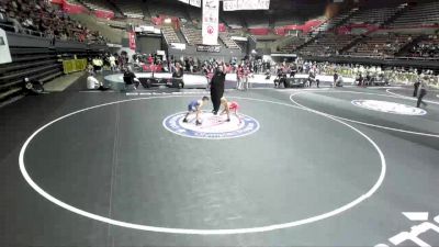 53 lbs Semis - Angelo Sanchez, Reign Wrestling Club vs Landyn Ruiz, Red Wave Wrestling