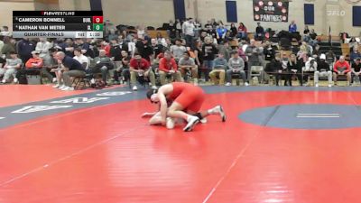 165 lbs Quarterfinal - Cameron Bonnell, Burlington vs Nathan Van Meter, Silver Lake