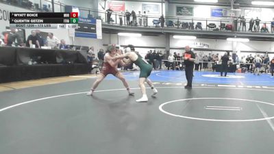 175 lbs Semifinal - Quentin Getzin, Ithaca vs Wyatt Boice, Minisink Valley