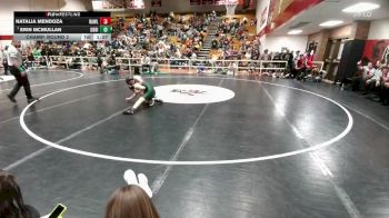 100 lbs Champ. Round 2 - Erin McMullan, Green River vs Natalia Mendoza, Rawlins