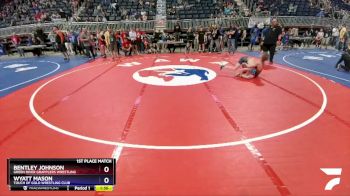 106 lbs 1st Place Match - Bentley Johnson, Green River Grapplers Wrestling vs Wyatt Mason, Touch Of Gold Wrestling Club