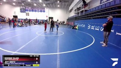 98-108 lbs Round 3 - Dominic Glass, Cody Wrestling Club vs Jett Bretz, Natrona Colts Wrestling Club