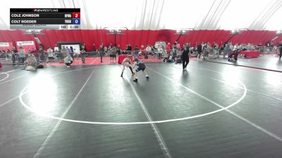 88 lbs Cons. Semis - Cole Johnson, Black Fox Wrestling Academy vs Colt Roeder, Young Guns