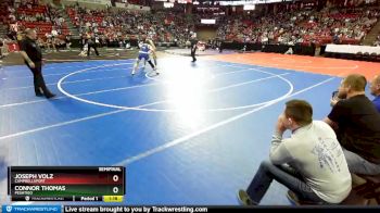 D2-220 lbs Semifinal - Joseph Volz, Campbellsport vs Connor Thomas, Peshtigo