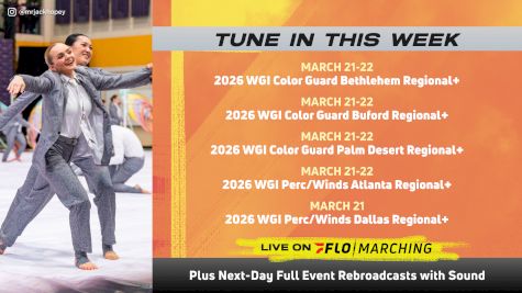 WGI WEEKEND WATCH GUIDE: What's Streaming On Flo, Mar 21-22