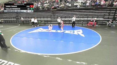 6A 115 lbs Cons. Round 3 - Dallas Peterson, Davis vs Kiara Tanaka, Mountain Ridge